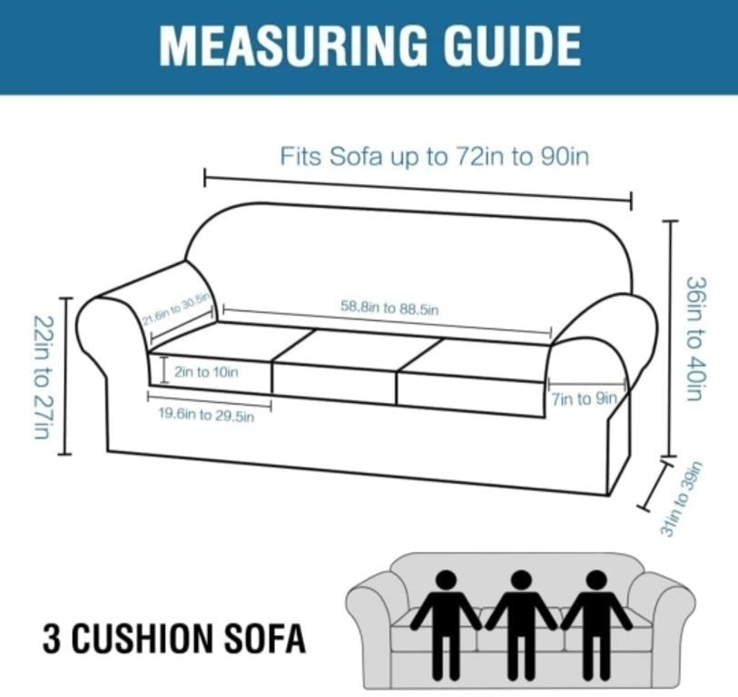 H.VERSAILTEX Modern Velvet Plush 4pc, (Sofa,Brown), 0.99D x 2.28W x 0.89H Meters