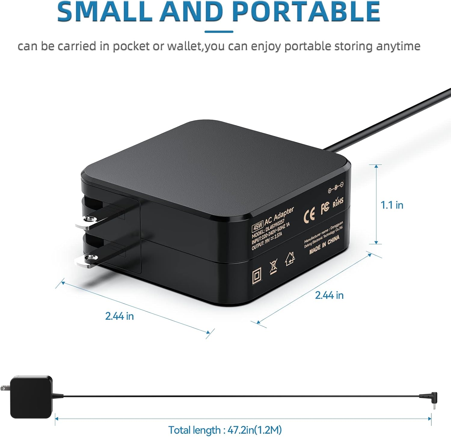 ROLADA 45W 33W Laptop Charger Compatible with ASUS X512J, X512ja