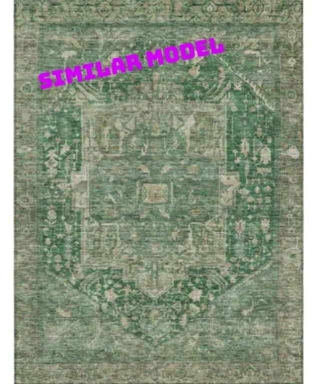 Area Rug Abstract Emerald 5 ft. x 7 ft Ar