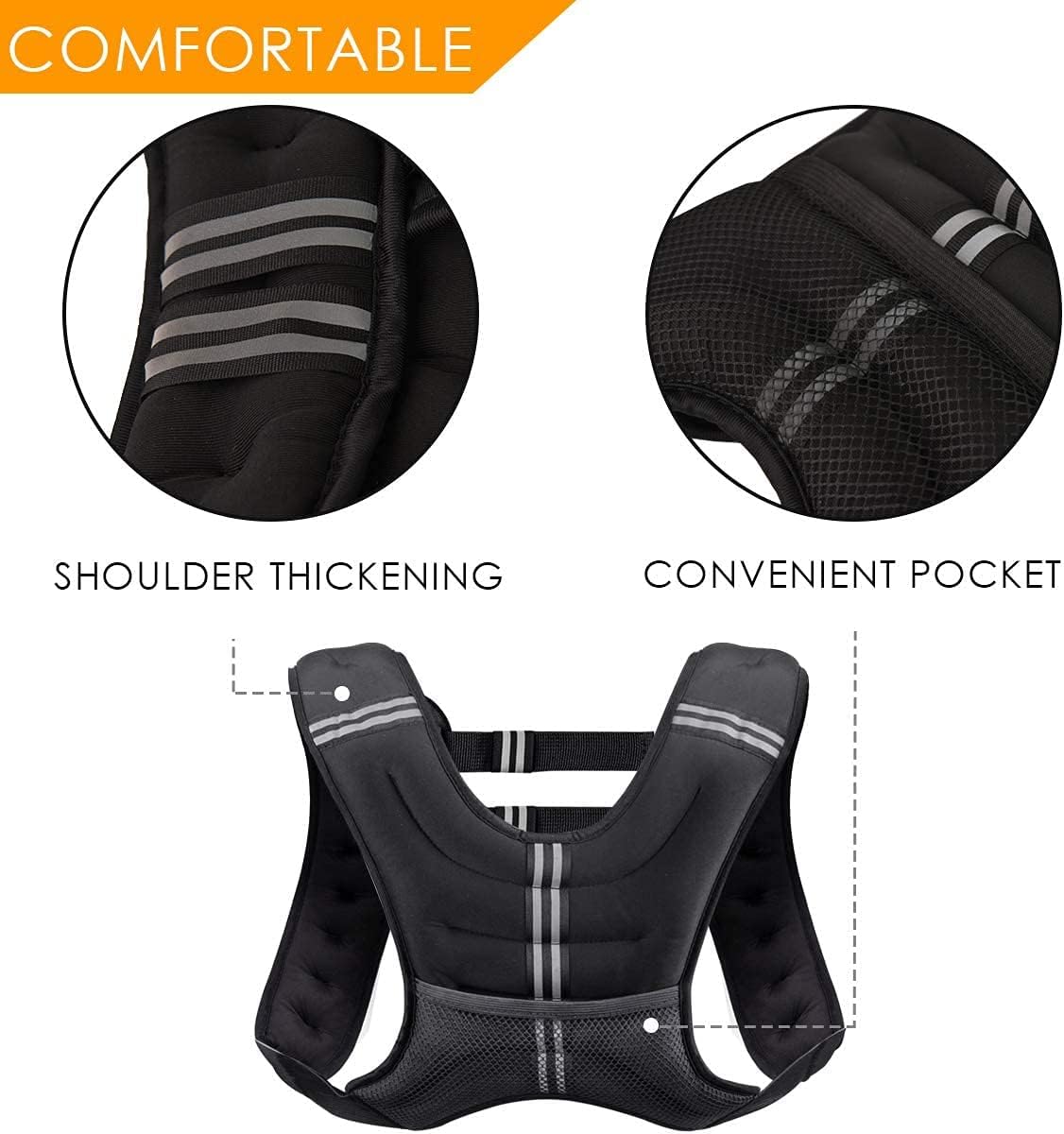 Prodigen Weighted Vest for Women and Men 12 Lbs