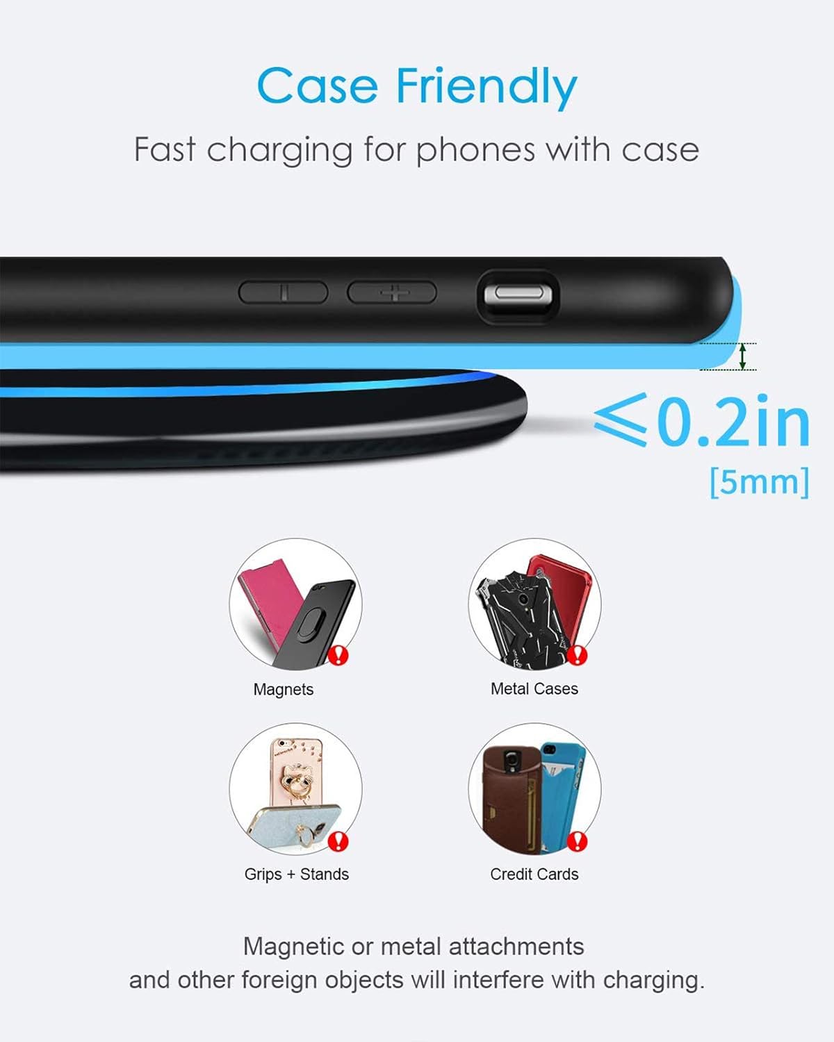 Fast Wireless Charger, NANAMI 15W Max