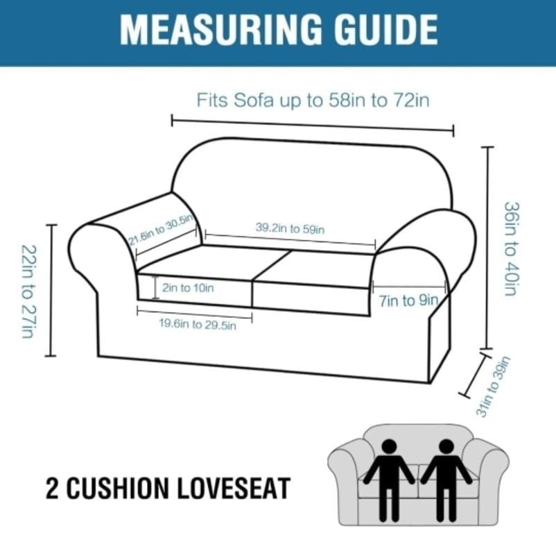 H.VERSAILTEX Real Velvet Plush 3PC, (Medium Sofa, Deep Teal) | for 2 Cushion