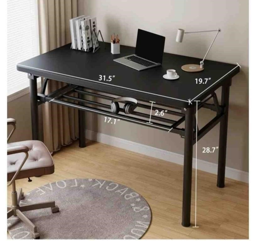 Mrsanmu Folding Desk,31.5 Inch Space Small