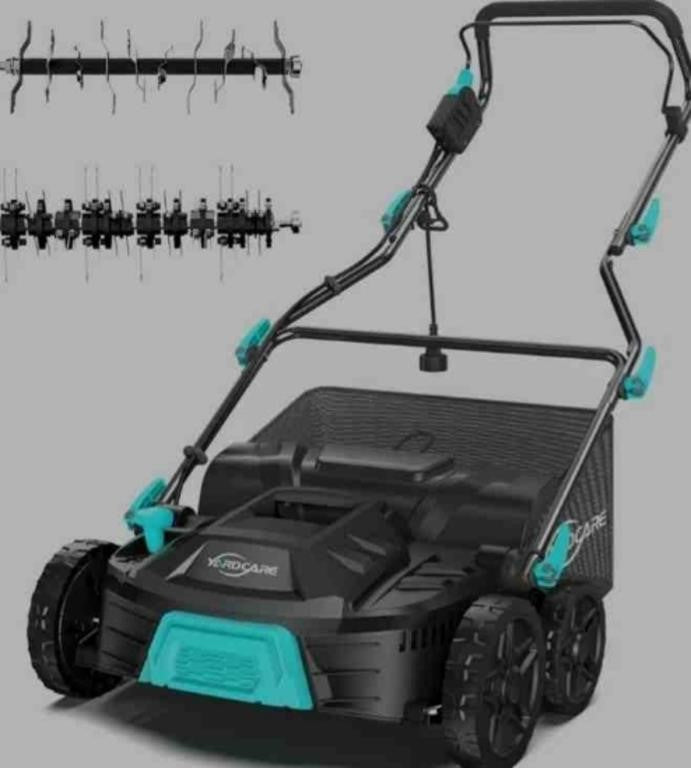 16-Inch 15Amp 2-in-1 Electric Dethatcher