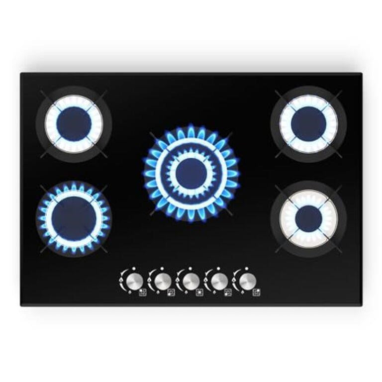 Gveyajo 30" Gas Cooktop 5 Burners, Propan