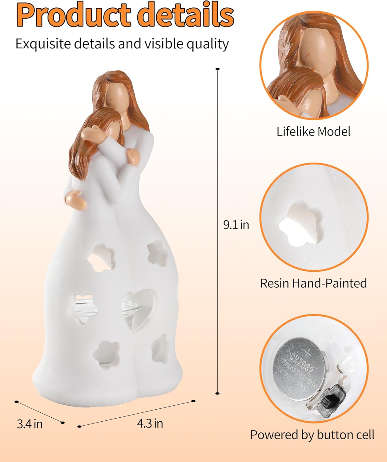 iStatue 9.1'' Large Resin Mother and