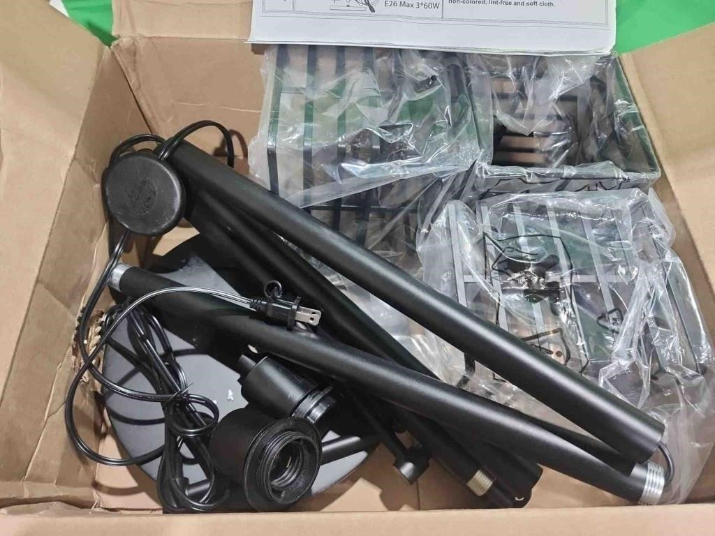 Ruggable 2 Light Standing Lamp, Black