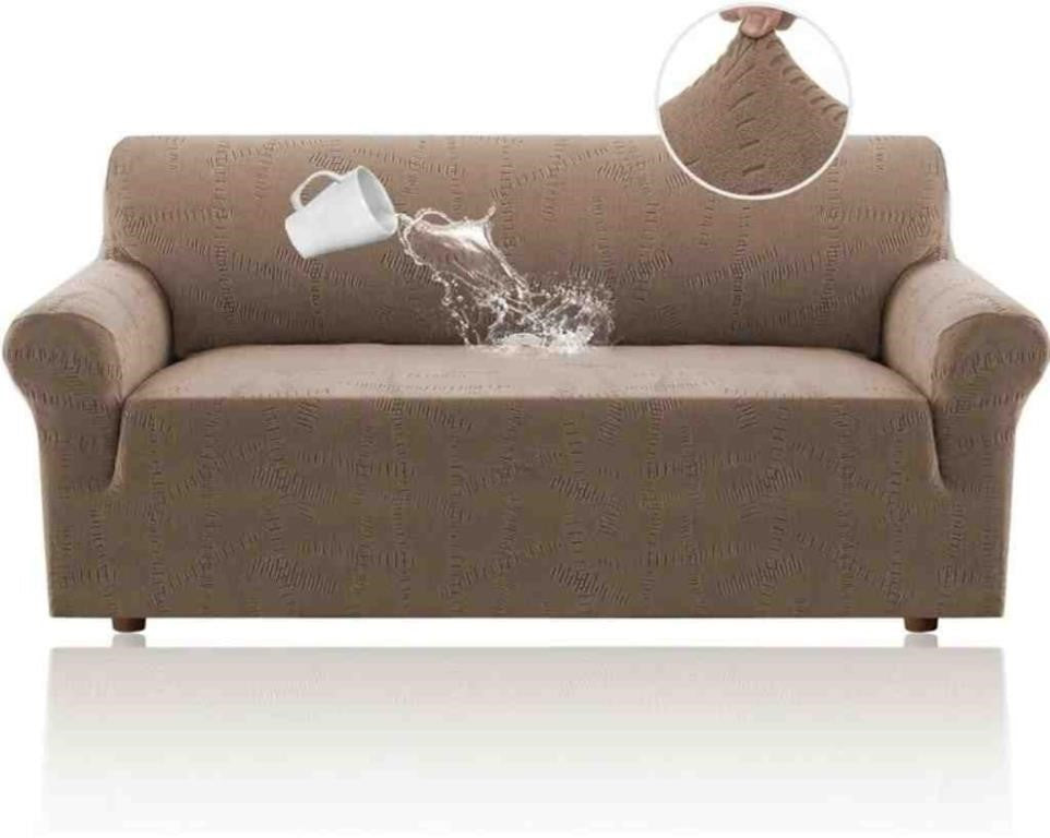 H.VERSAILTEX Jacquard Couch Cover, 65", Macchiato |
