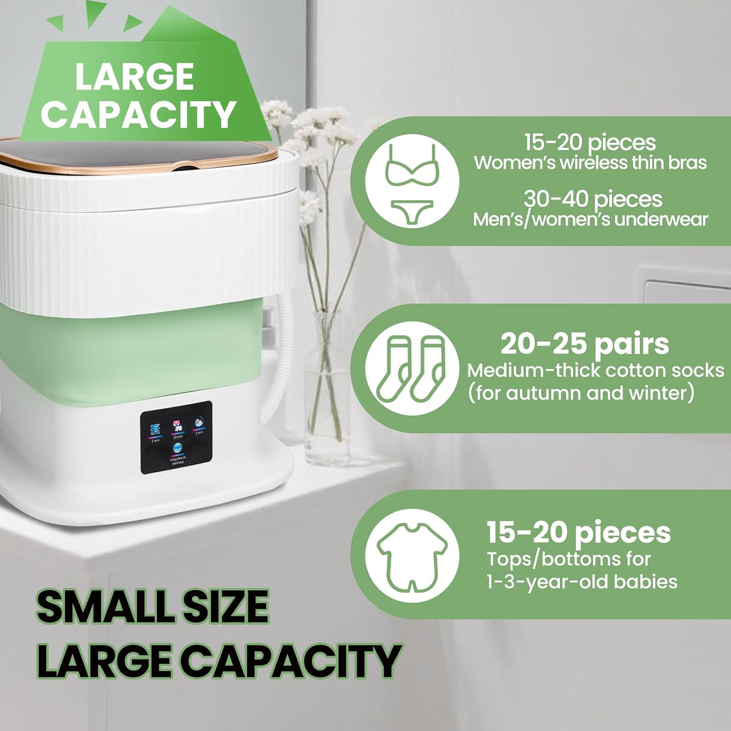 AMZNR Portable Washing Machine Mini Washer