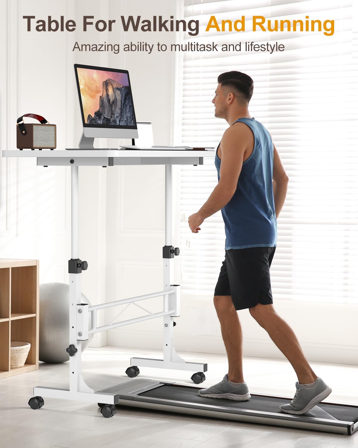 Amztabler Small Standing Desk Adjustable
