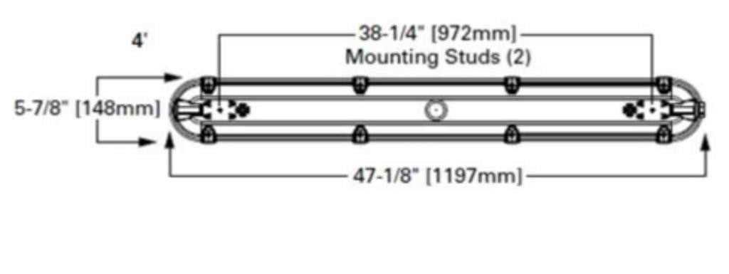 Metalux VT3 LED VAPORTITE, 4', 1,2M