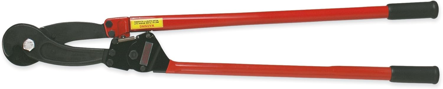 HK Porter 8690TN Wire Rope Ratchet Cutter, 36" Length, Black/Orange
