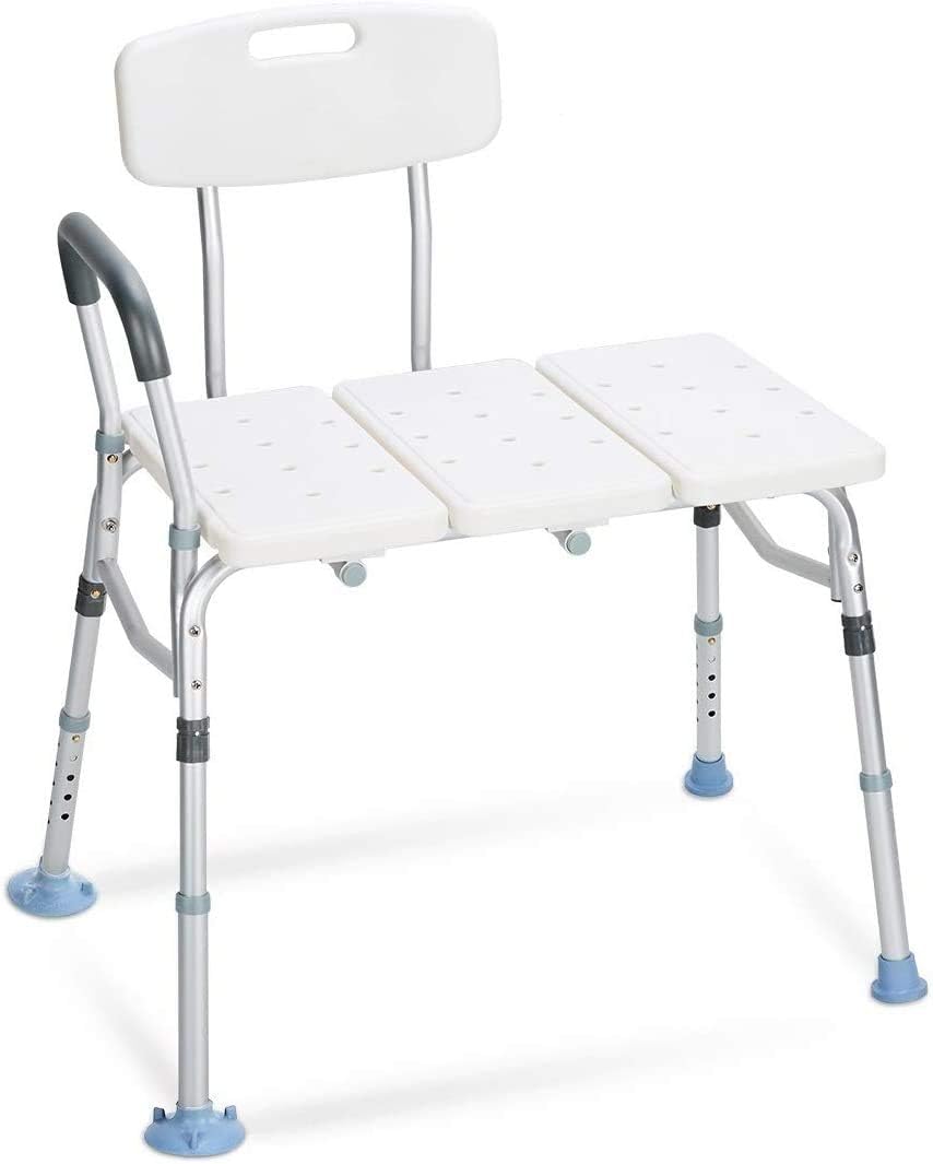 OasisSpace Tub Transfer Bench 500lb- Heavy Duty