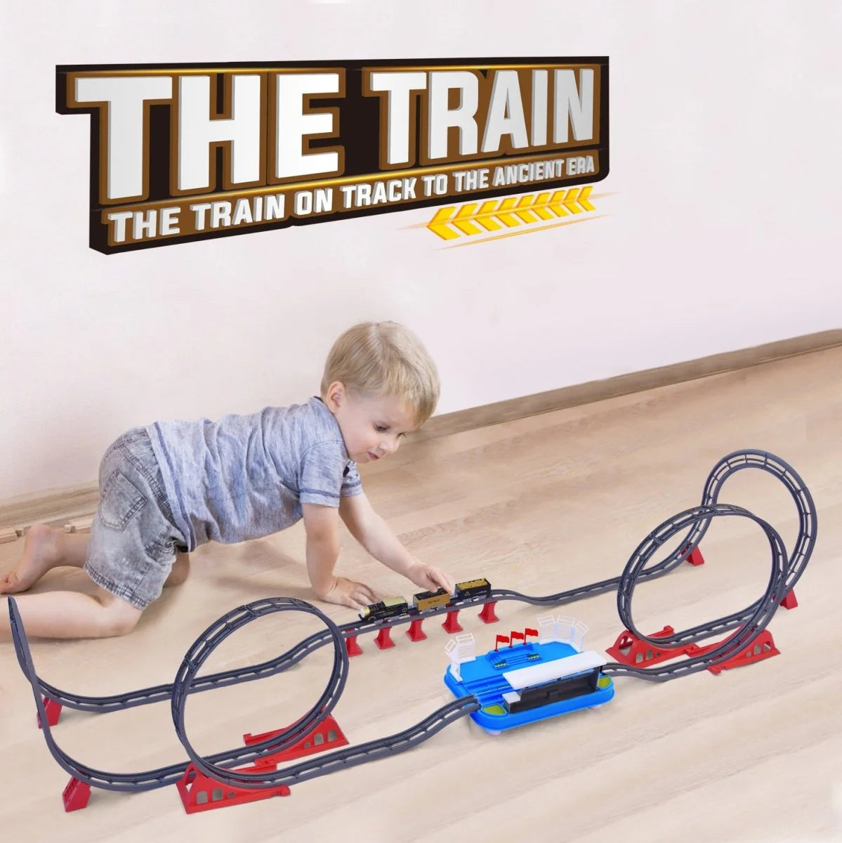 Toy Train Station with Track