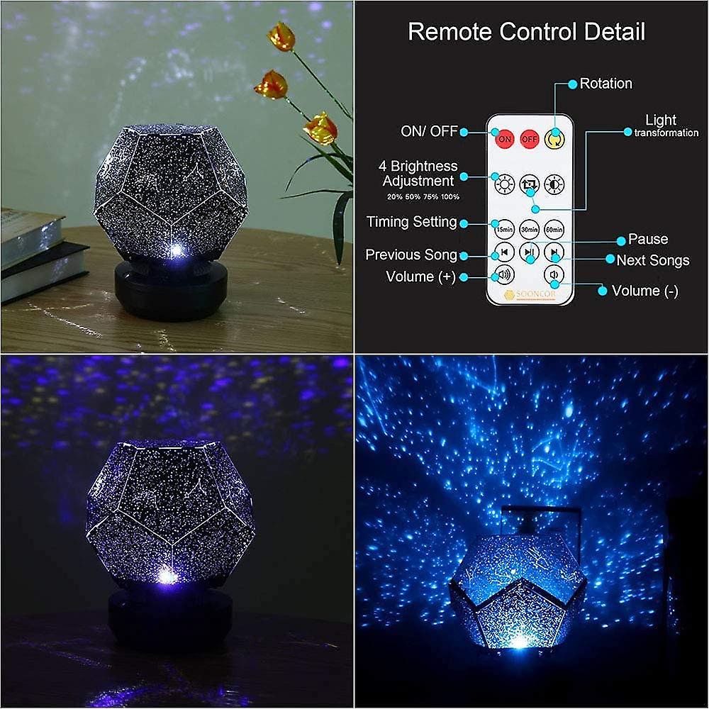 Galaxy Star LED Night Light Projector Bluetooth