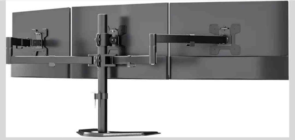 WALI Triple Monitor Stand up to 27 inch,