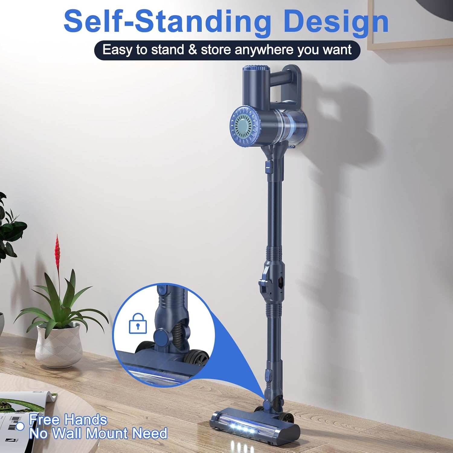 PRETTYCARELIFE W200 6 in 1 Stick Vacuum with