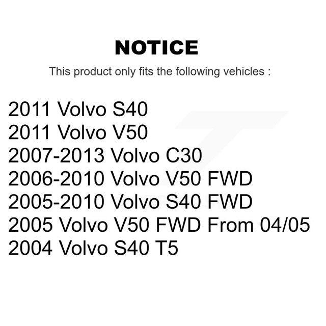 TMC Rear Shock Absorber 78-5617 for Car Volvo S40 C30 V50 BACK OF 2