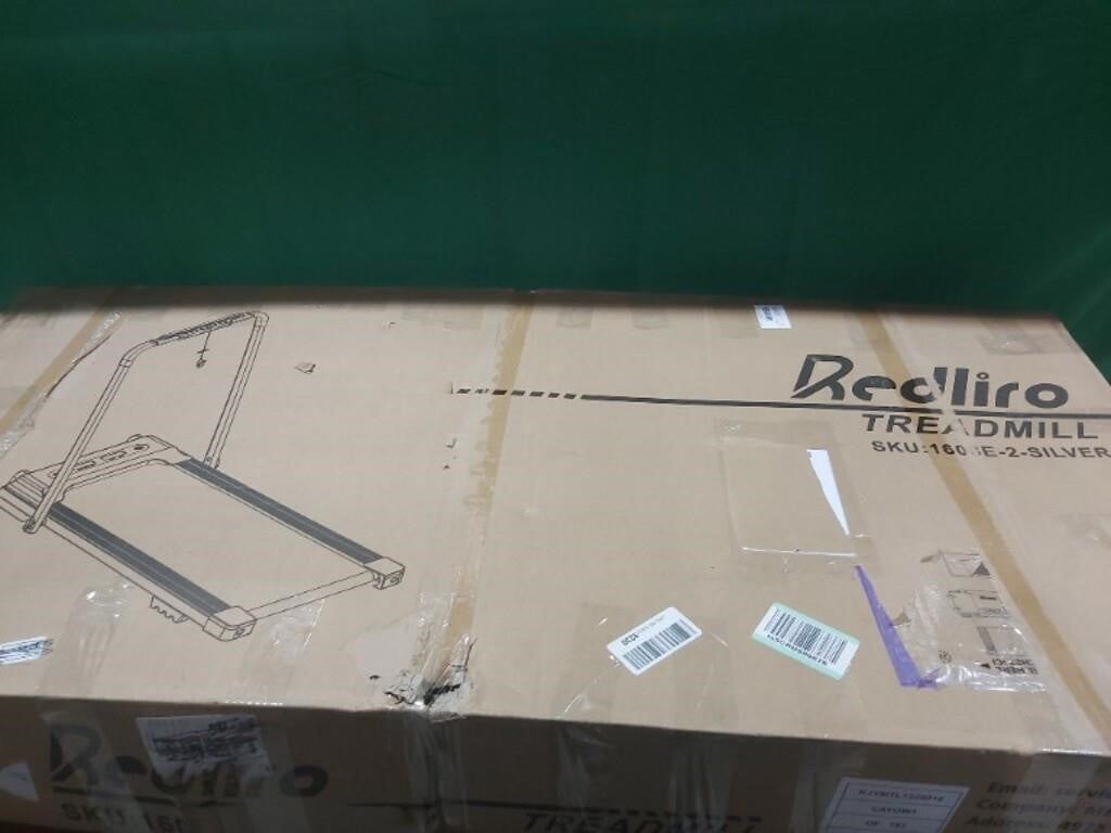 Treadmill 2 in 1 Walking Machine Portable Space - Motorized Folding Treadmill Electric - Silver