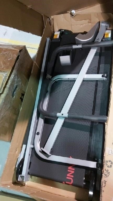 SF-T1407M Manual Treadmill with LCD Monitor, 124.5D x 58.4W x 127H cm, Black