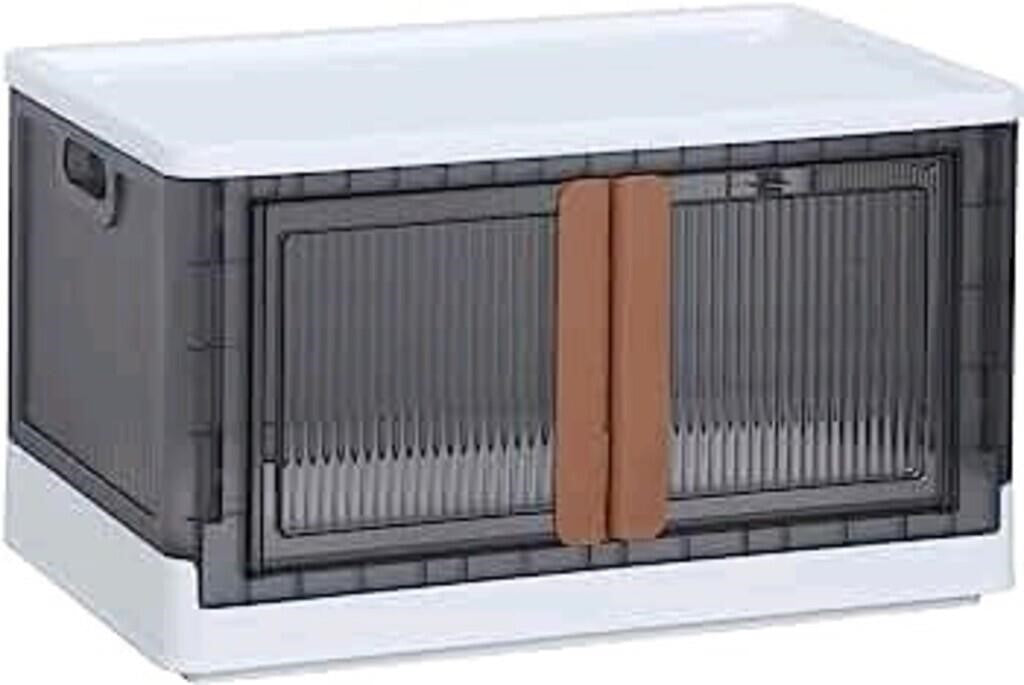 Cube Storage HE042-1 storage bin 72L Folding Storage Box, Stackable Organizer, White