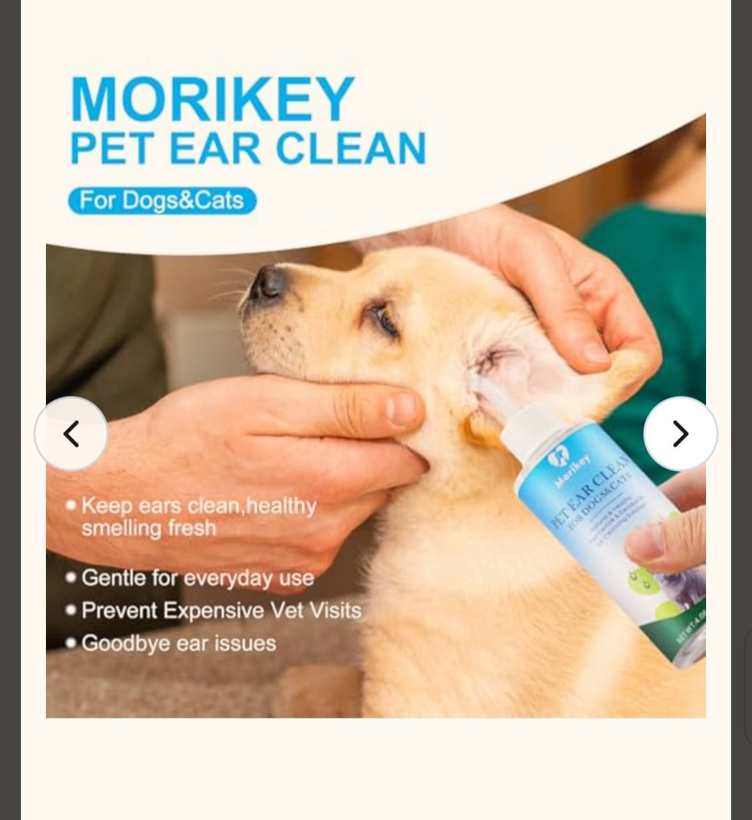 Morikey Pet Ear Clean (120ml / 4.06oz