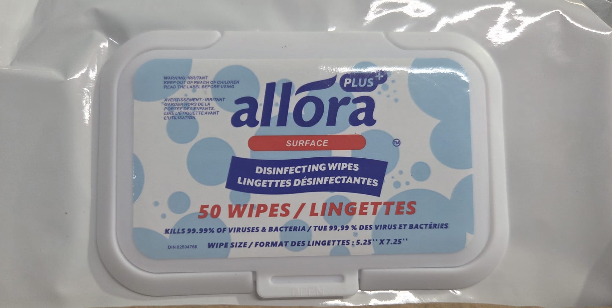 ALLORA DESINFECTING WIPES BOX 12BAGS