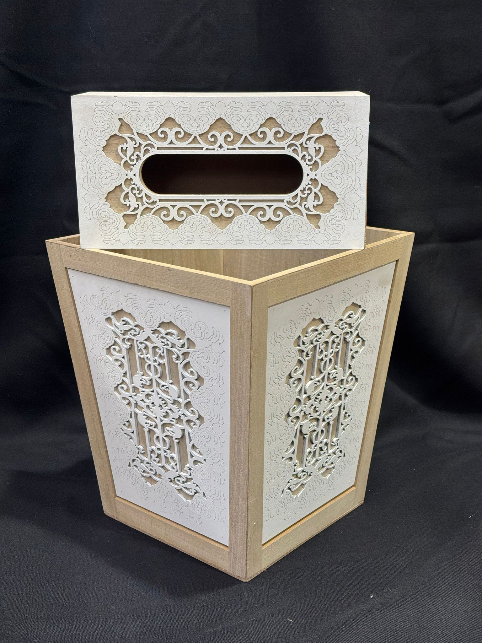 Trash Bin + Tissue Box Set(2Pcs)