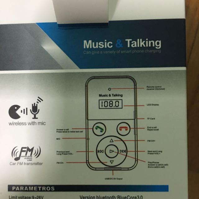 Hands-free Car FM Transmitter -302E
