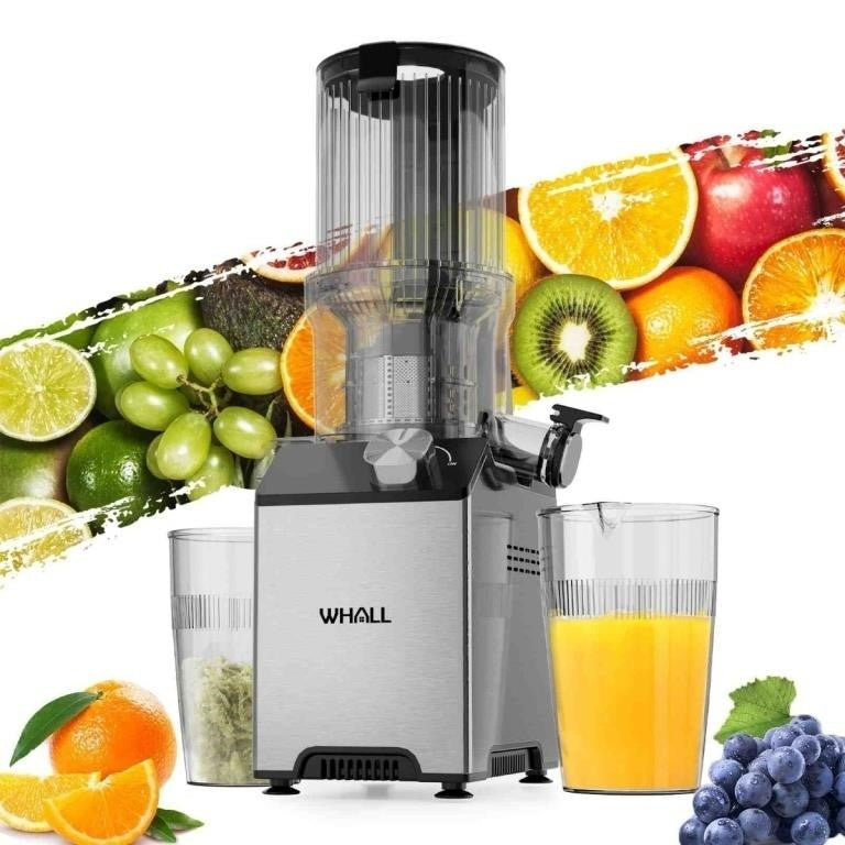 WHALL Slow Masticating Cold Press Juicer Machine