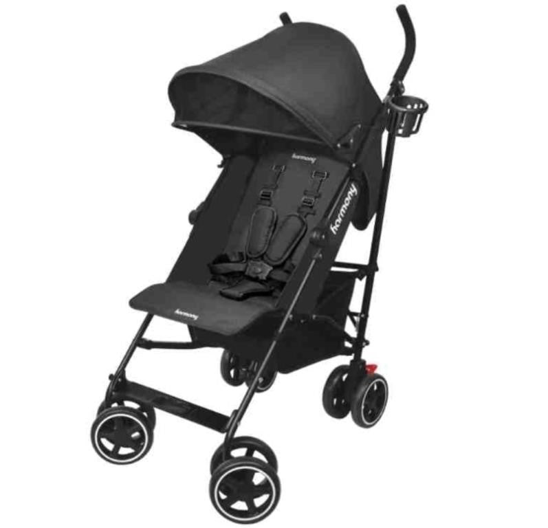 Harmony Juvenile Products Harmony Aspire Deluxe Umbrella Fold Stroller, Black