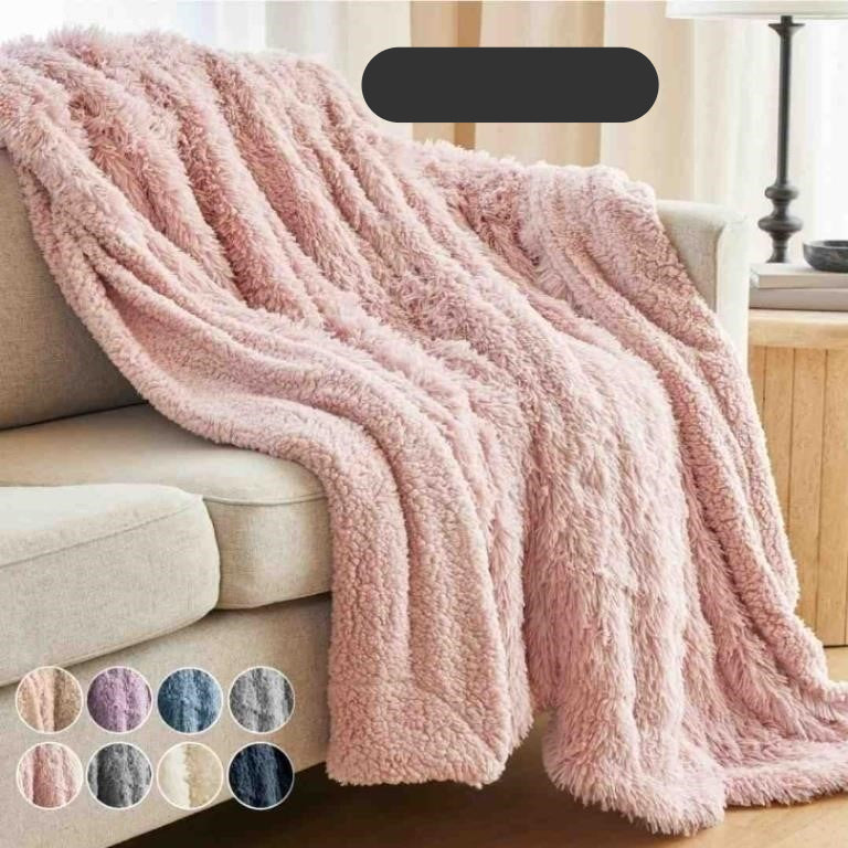 Blanket Soft Fluffy Room Decor for Bed, 65x50,