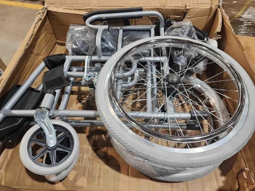 Portable & Foldable Self-Propelled Wheelchair, 18''