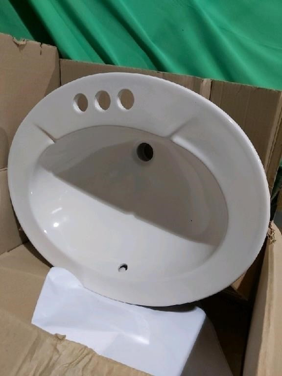 Ceralux The Lily Oversized Ceramic Drop-In Sink