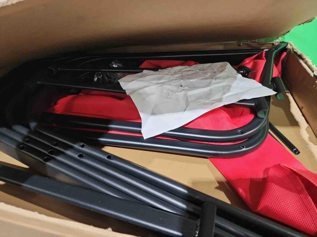 Bylring Stackable Outdoor Patio Dining Chairs with Backrest/Armrests, Set Of 2, Red