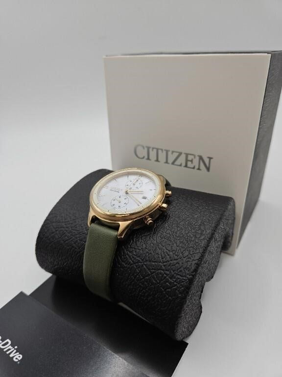 Citizen Eco-Drive Chandler, Vegan Leather Strap, 3