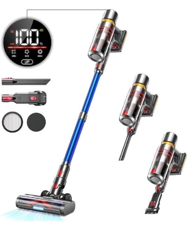 JASTIP Cordless Vacuum Cleaner, 500W/40Kpa Stick V