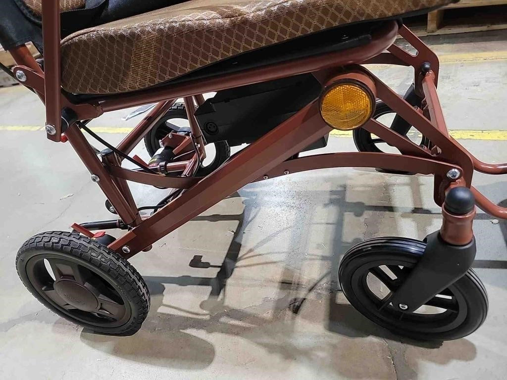 Lightweight Electric Wheelchairs For Adults Brown 24V