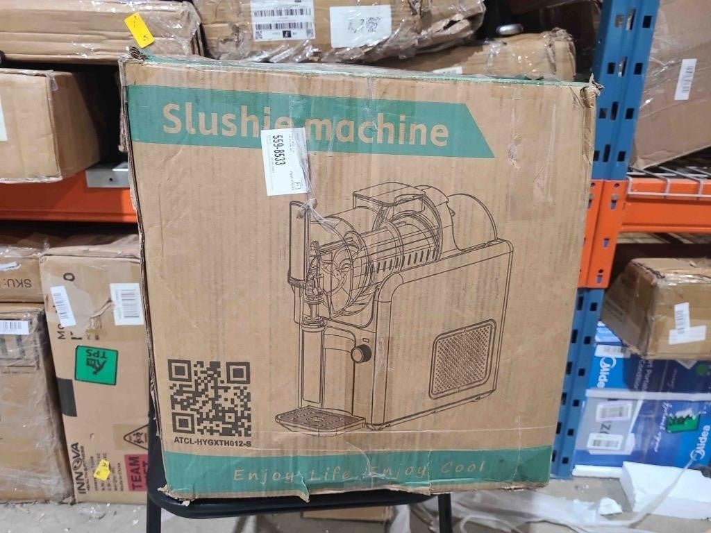 Ice Cream Maker, Slushie Machine, Margaritas Black.