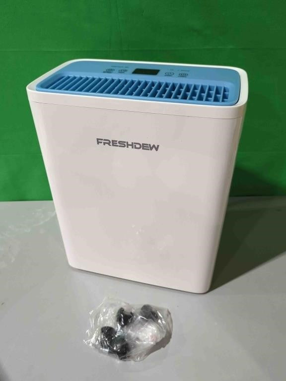 FRESHDEW Dehumidifier, 30 Pints Dehumidifiers for Home, 2000 Sq. Ft Dehumidifiers with Drain Hose, 0.52 Gallon Water Tank, Overflow Protection, 24H Timer
