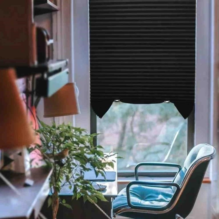 SEEYE Blackout Temporary Blinds Cordless Shade