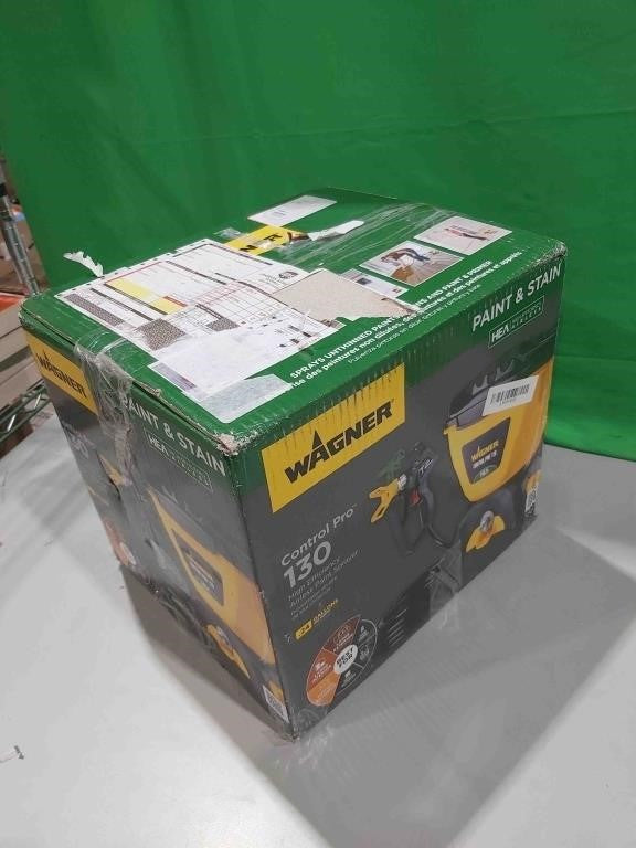 Wagner Spraytech 2435698 Control Pro 130 Paint Sprayer with T2 Gun, High Efficiency Airless Sprayer with Low Overspray, Yellow -