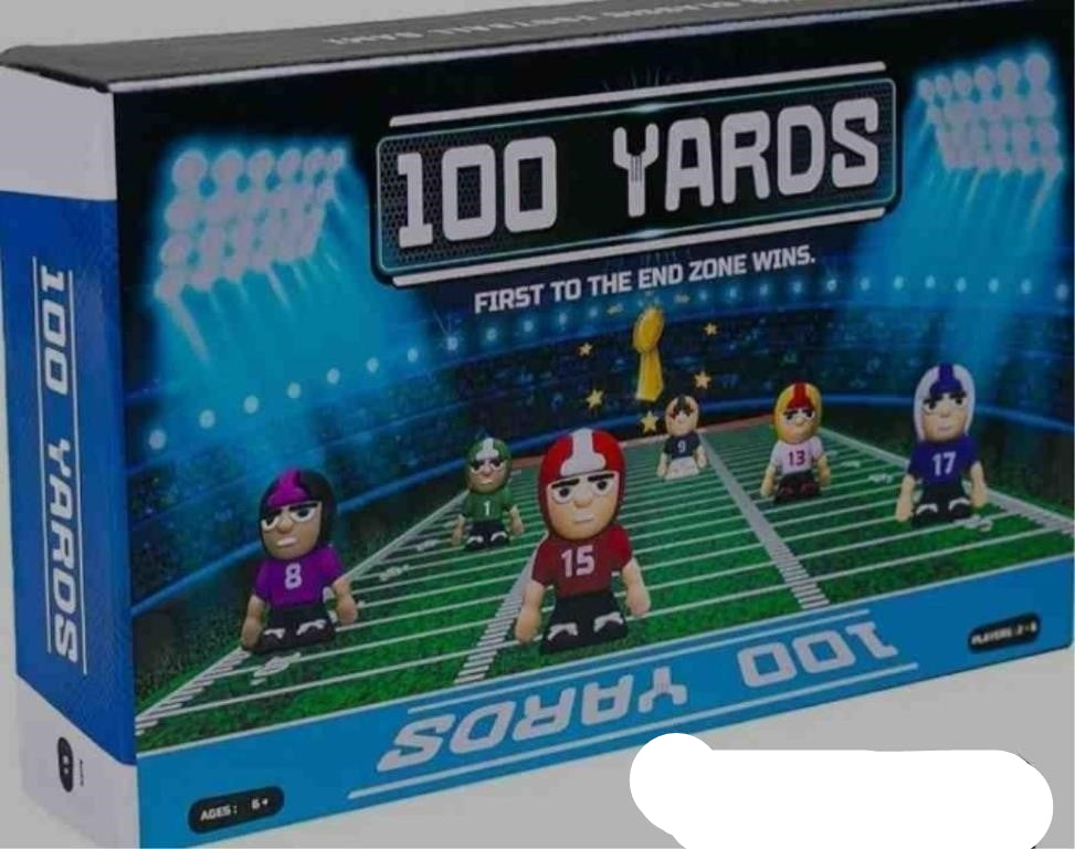 100 Yards Football Board Game | 2 to 6 Players | School, Birthday for Kids | Classroom and Family Games | Ages 6+ | 2nd Edition (Modern)
