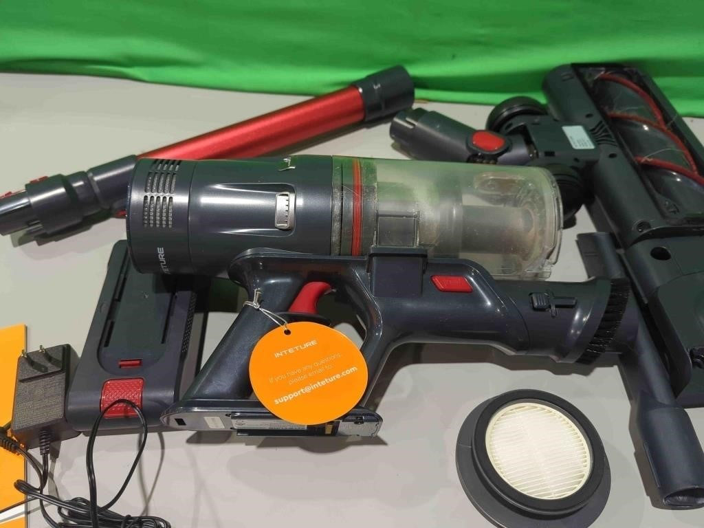 Inteture Cordless Vacuum Cleaner, 600W 50Kpa Self-Standing Vacuum Cleaners with 65min Detachable Battery, Stick Vacuum with Touch Display, Wall Mount Charging, Handheld Vacuums for Hard Floor Carpet Model BP20