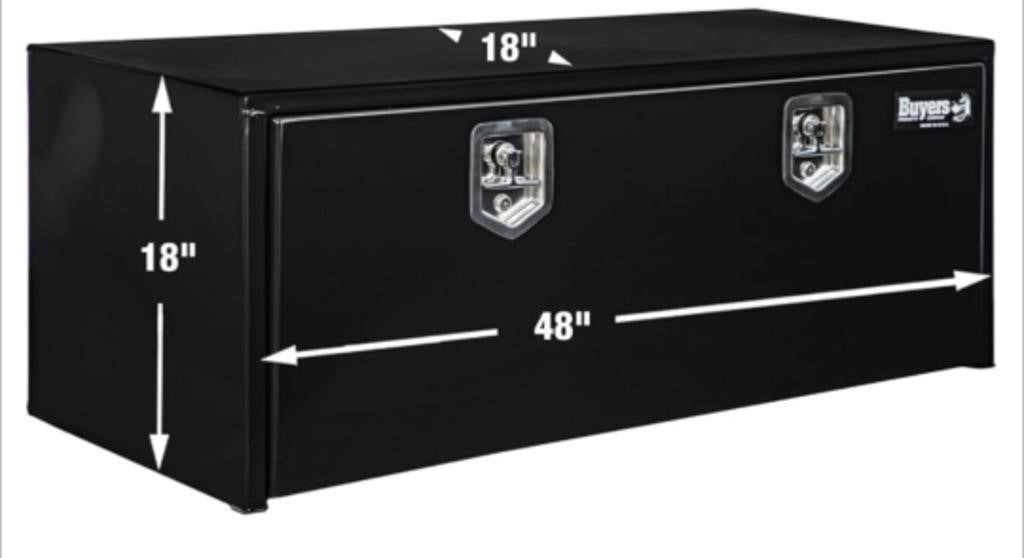 Buyers Products Toolbox (18X18X48 Inches) Black
