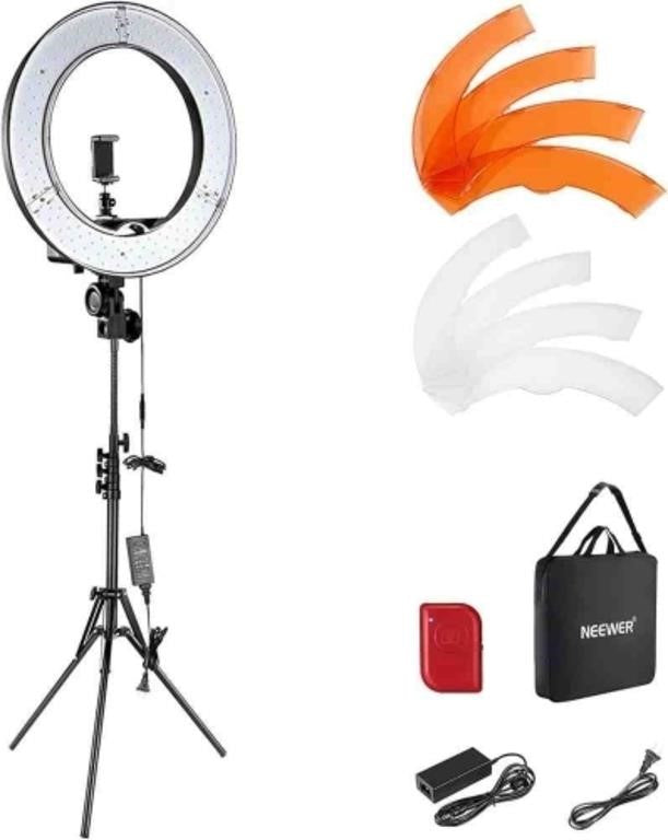 NEEWER Ring Light 18inch Kit: 55W 5600K P