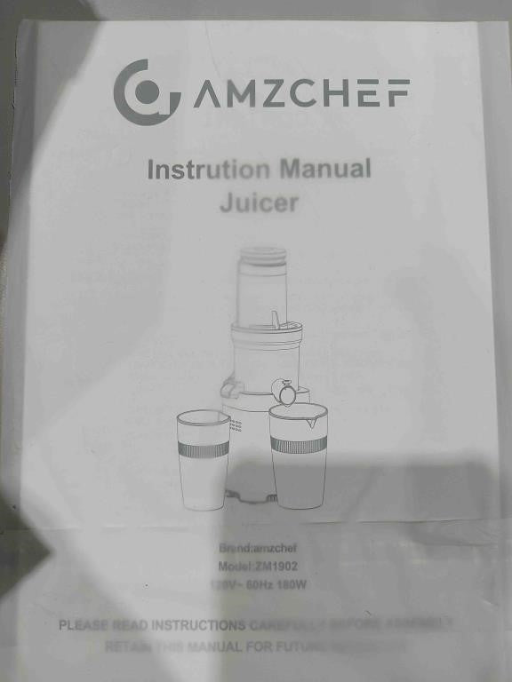 AMZCHEF Cold Press Juicer, Juicer Machine