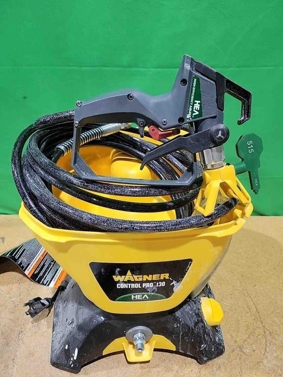 Wagner Spraytech 2435698 Control Pro 130 Paint Sprayer with T2 Gun, High Efficiency Airless Sprayer with Low Overspray, Yellow -