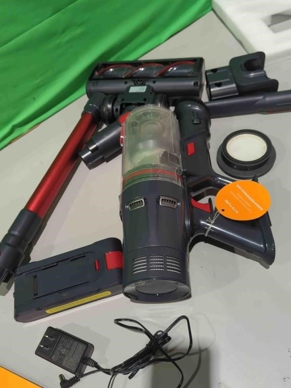 Inteture Cordless Vacuum Cleaner, 600W 50Kpa Self-Standing Vacuum Cleaners with 65min Detachable Battery, Stick Vacuum with Touch Display, Wall Mount Charging, Handheld Vacuums for Hard Floor Carpet Model BP20