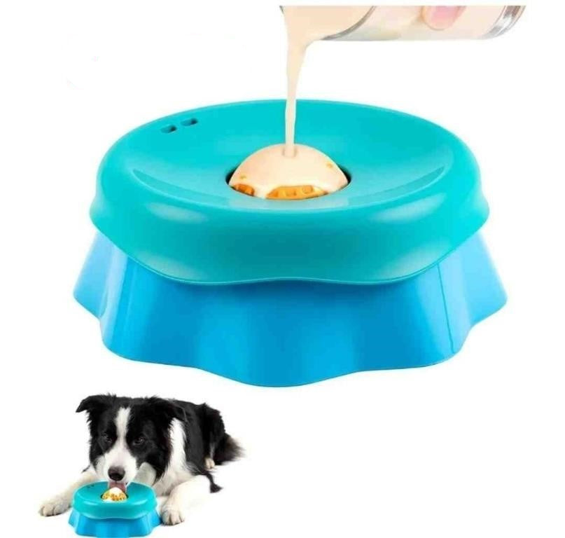 Dog Lick Bowl, Slow Feeder Dog Bowl with Anti-Slip Module